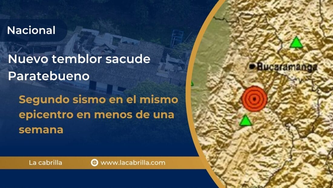 Nuevo temblor sacude Paratebueno