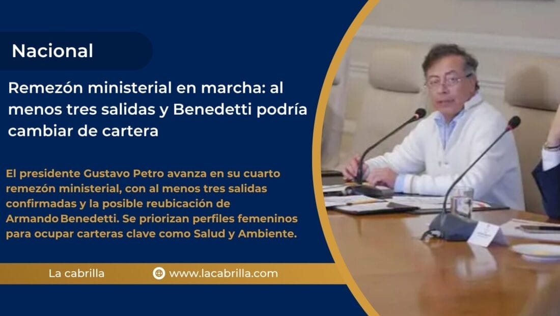Remezón ministerial en marcha: al menos tres salidas y Benedetti podría cambiar de cartera