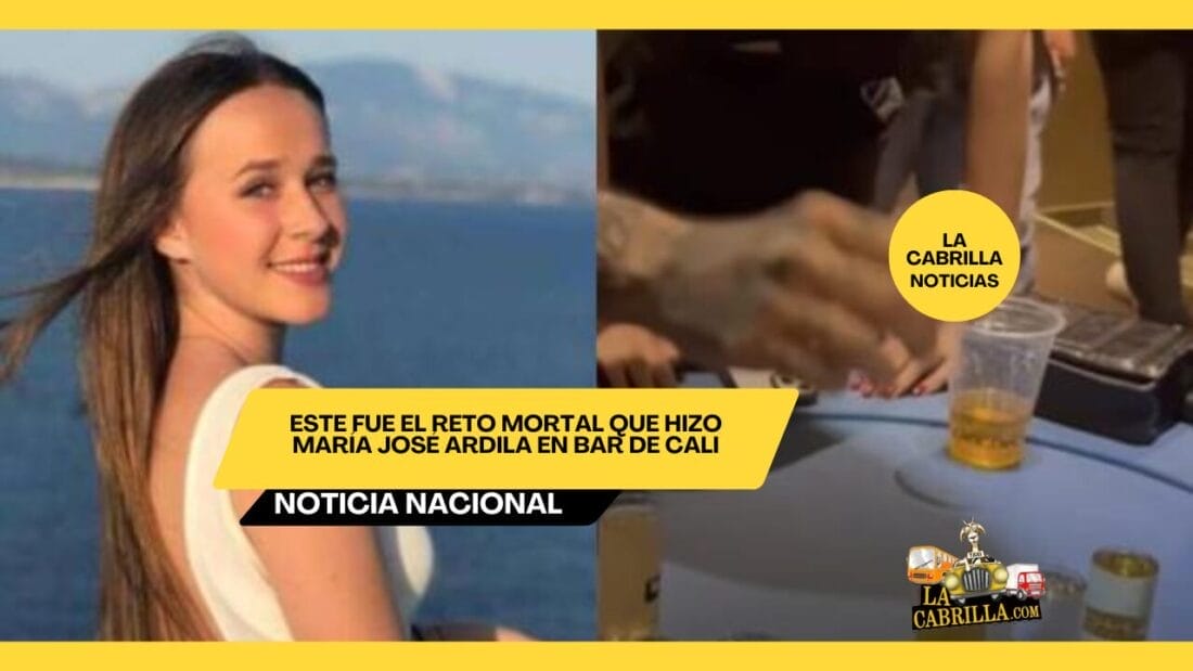 Este fue el reto mortal que hizo María José Ardila en bar de Cali