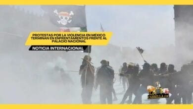 Protestas por la violencia en México terminan en enfrentamientos frente al Palacio Nacional