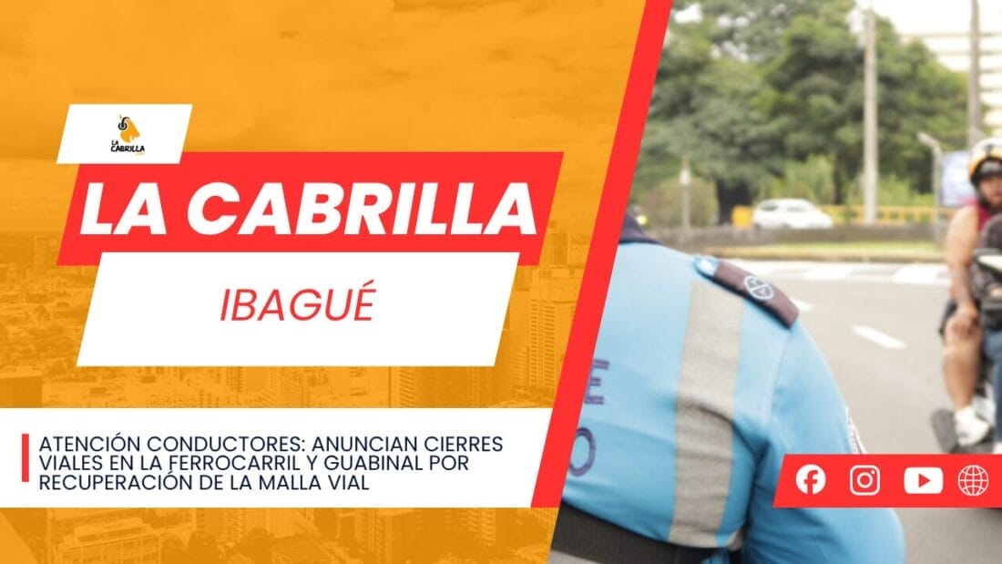 Atención conductores: anuncian cierres viales en la Ferrocarril y Guabinal por recuperación de la malla vial
