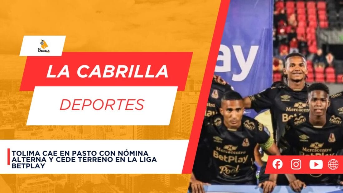 Tolima cae en Pasto con nómina alterna y cede terreno en la Liga BetPlay
