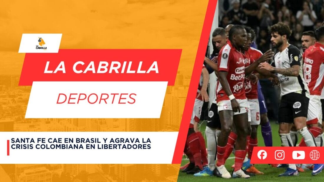 Santa Fe cae en Brasil y agrava la crisis colombiana en Libertadores