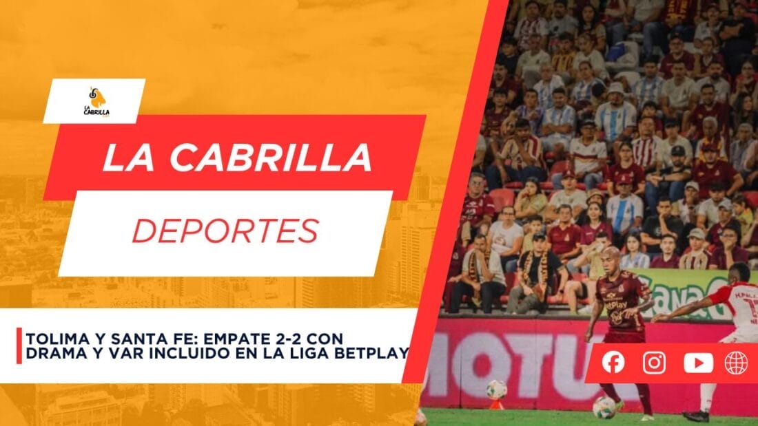 Tolima y Santa Fe: empate 2-2 con drama y VAR incluido en la Liga BetPlay