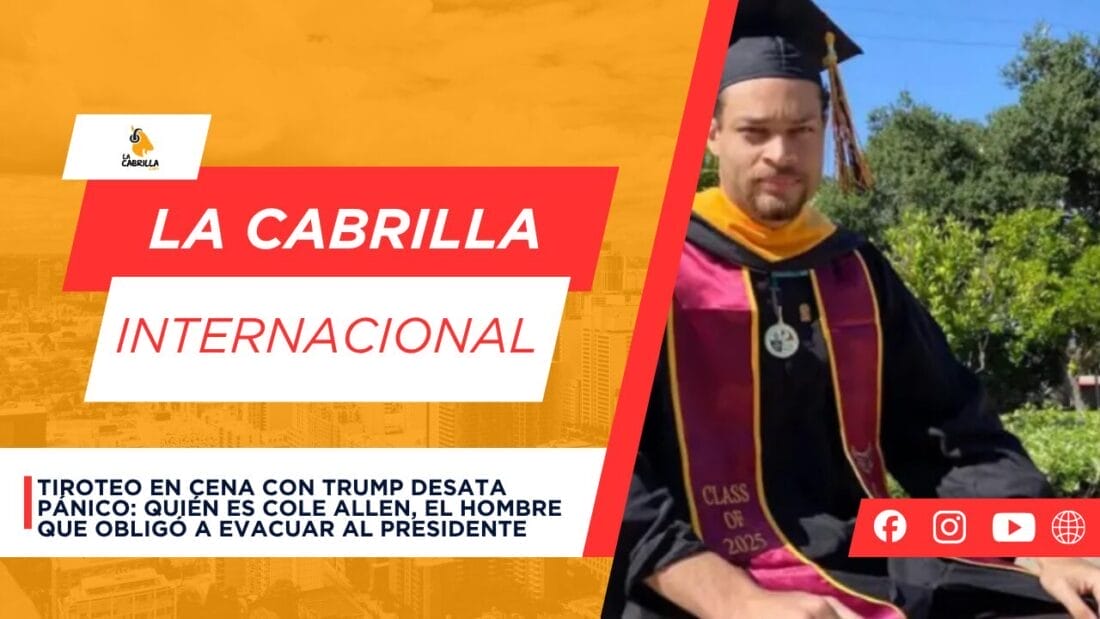 Tiroteo en cena con Trump desata pánico: quién es Cole Allen, el hombre que obligó a evacuar al presidente