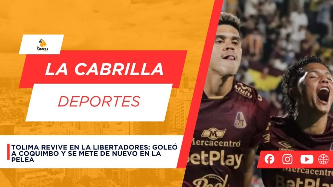 Tolima revive en la Libertadores: goleó a Coquimbo y se mete de nuevo en la pelea