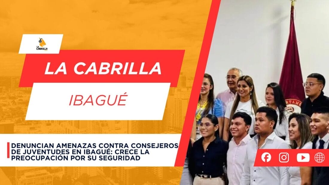 Denuncian amenazas contra consejeros de juventudes en Ibagué: crece la preocupación por su seguridad